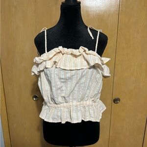 American Eagle - Size Large - ruffle tank top